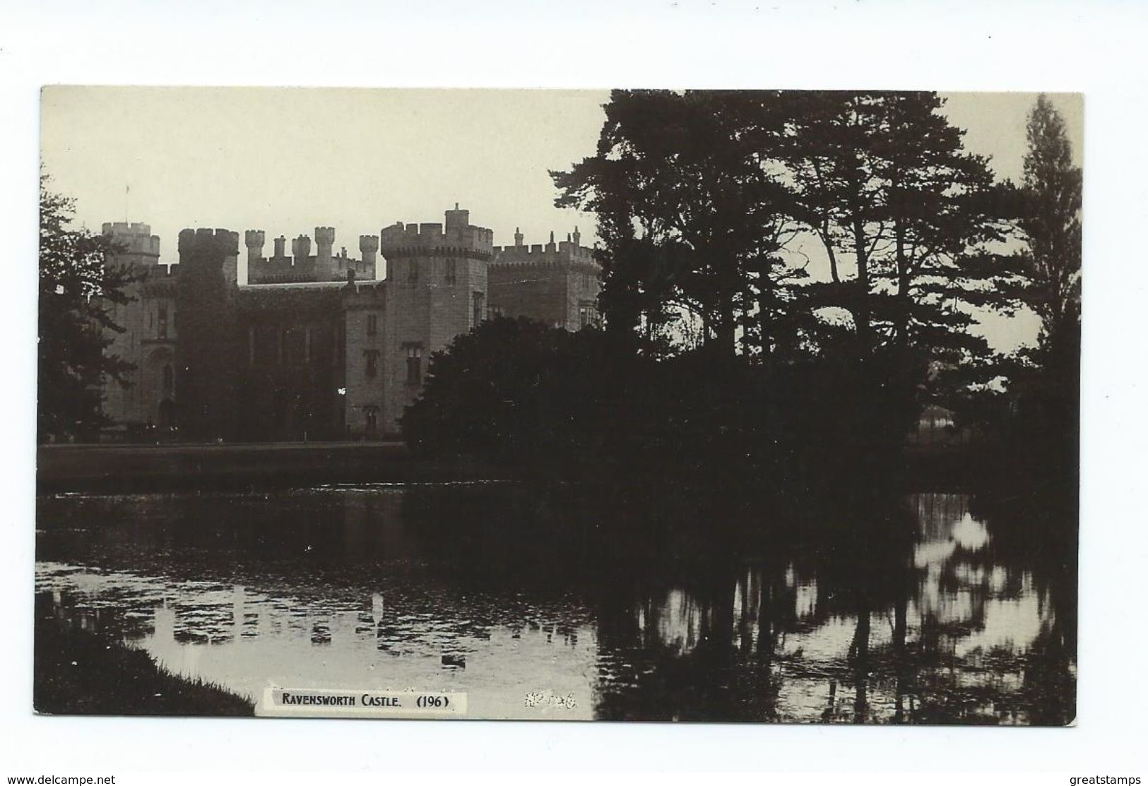 Uk Postcard Ravensworth Castle Tyne And Wear Gateshead  Rp Small Format Card R.johnson And Son. Unused - Other & Unclassified