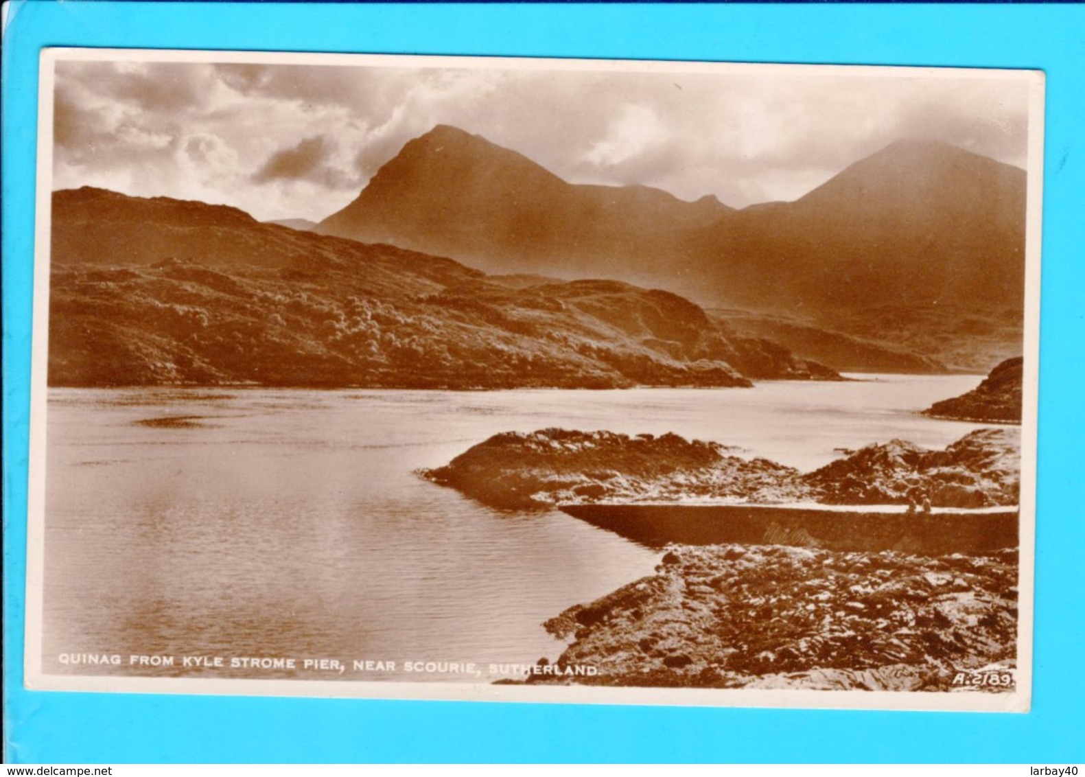 Cpa Carte Postale Ancienne   - Quinag From Kyle Strome Pier Near Scourie Sutherland - Sutherland