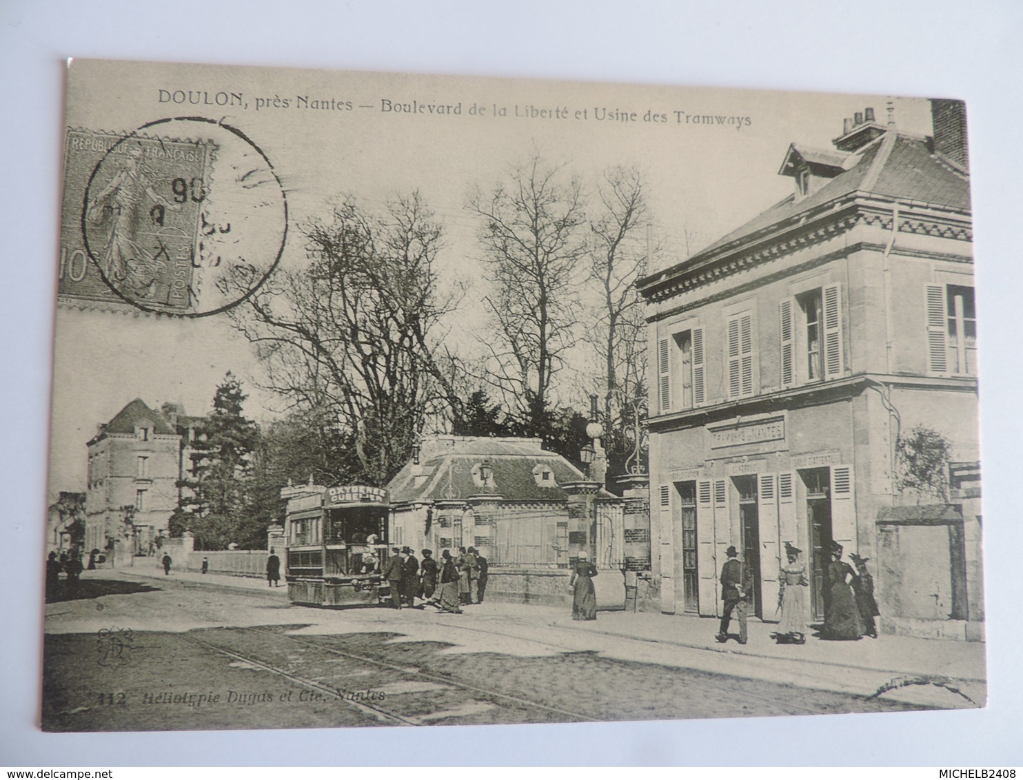 NANTES - Doulon Près Nantes - Boulevard De La Liberté Et Usine Des Tramways (Reproduction) N°2650 - Nantes