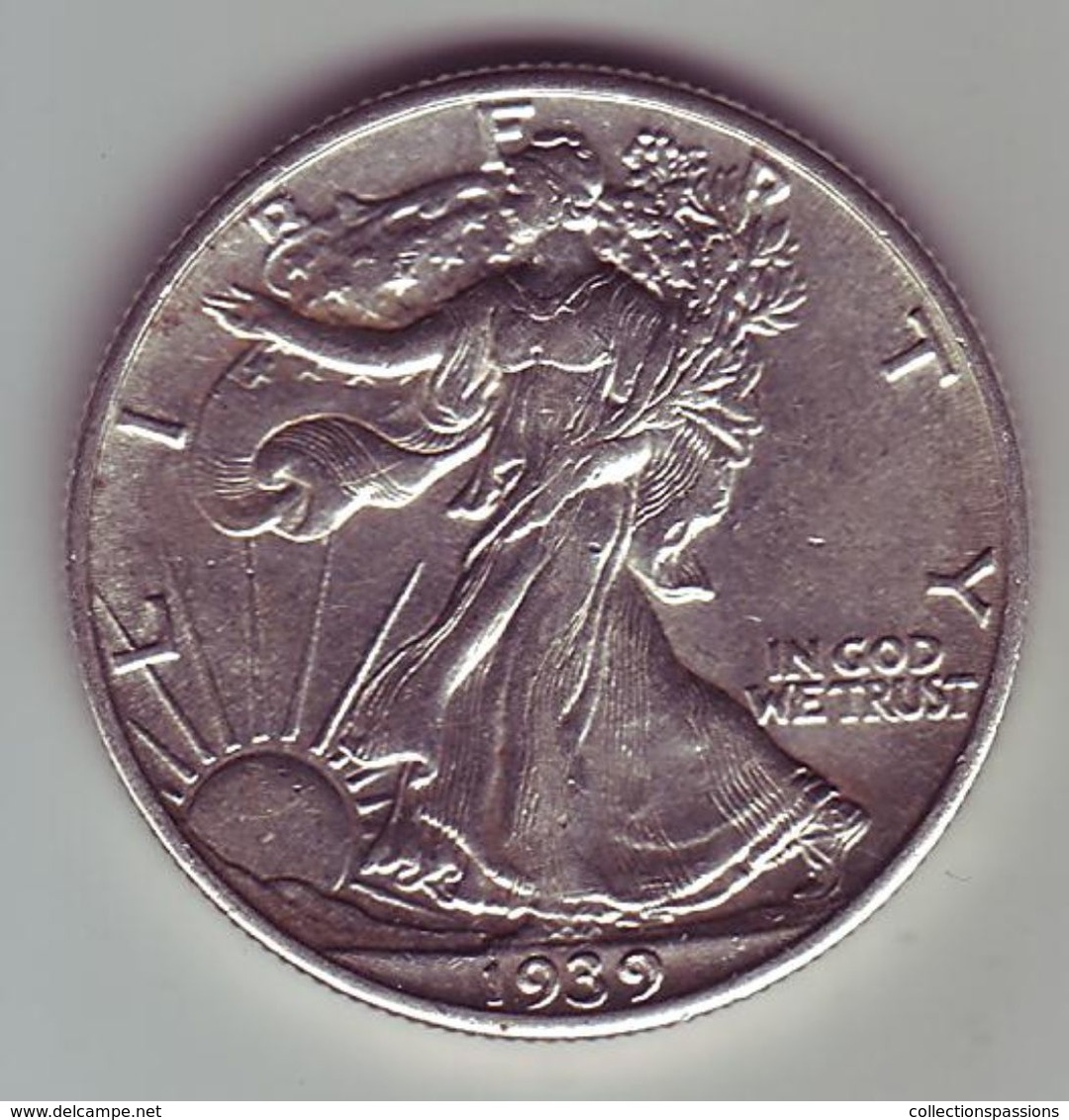 - USA - Etats Unis - Half Dollar Liberty 1939. - 1916-1947: Liberty Walking (Liberté Marchant)