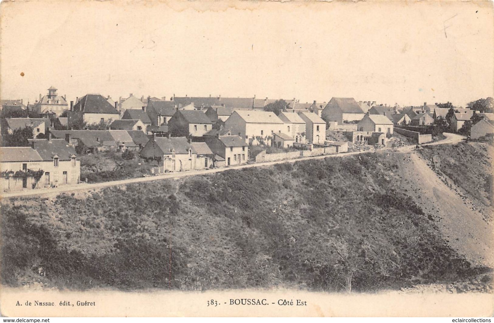 Boussac     23       Vue Générale Côté Est  - 1 -              (voir Scan) - Boussac