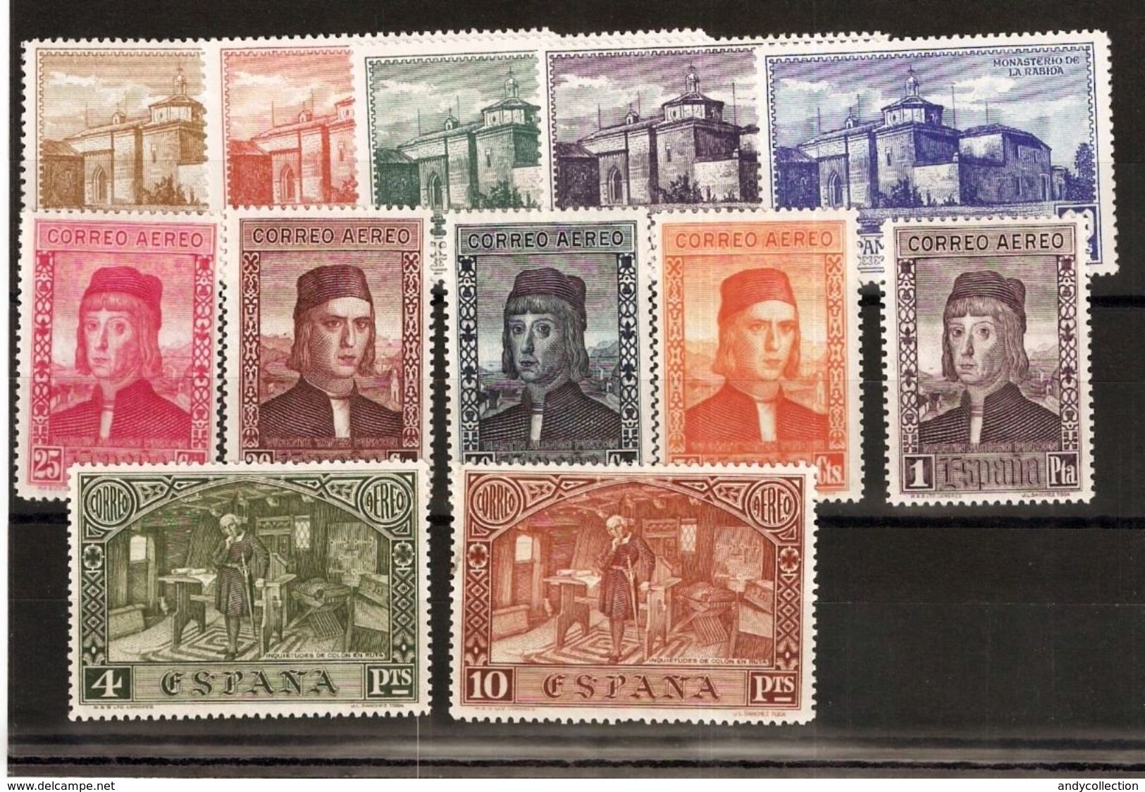 España 1930 Descubrimiento De America Edifil 547- 558 MNH - Unused Stamps