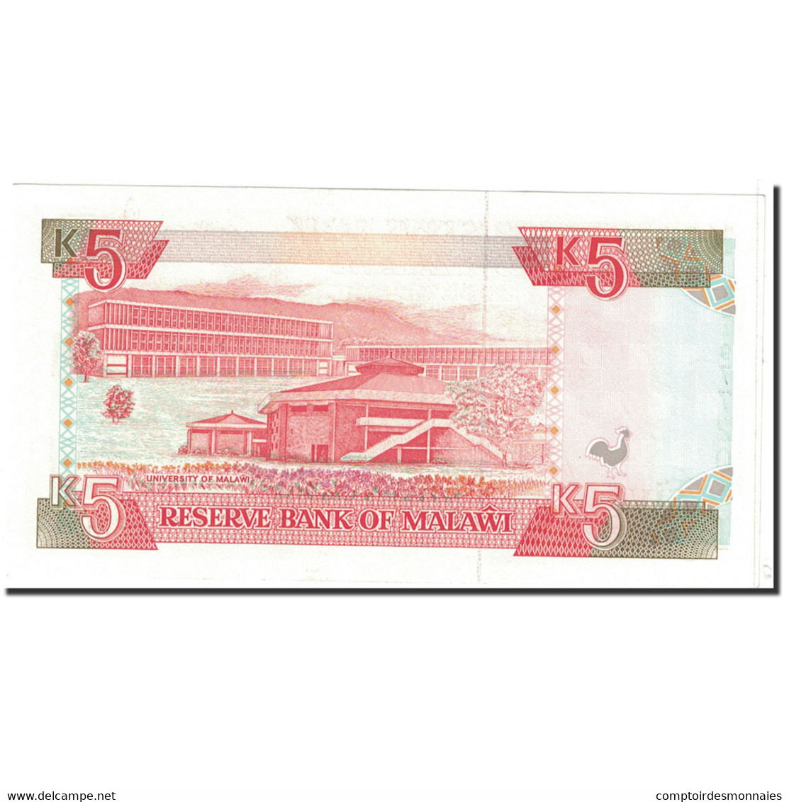 Billet, Malawi, 5 Kwacha, 1994, 1994-01-01, KM:24b, NEUF - Malawi