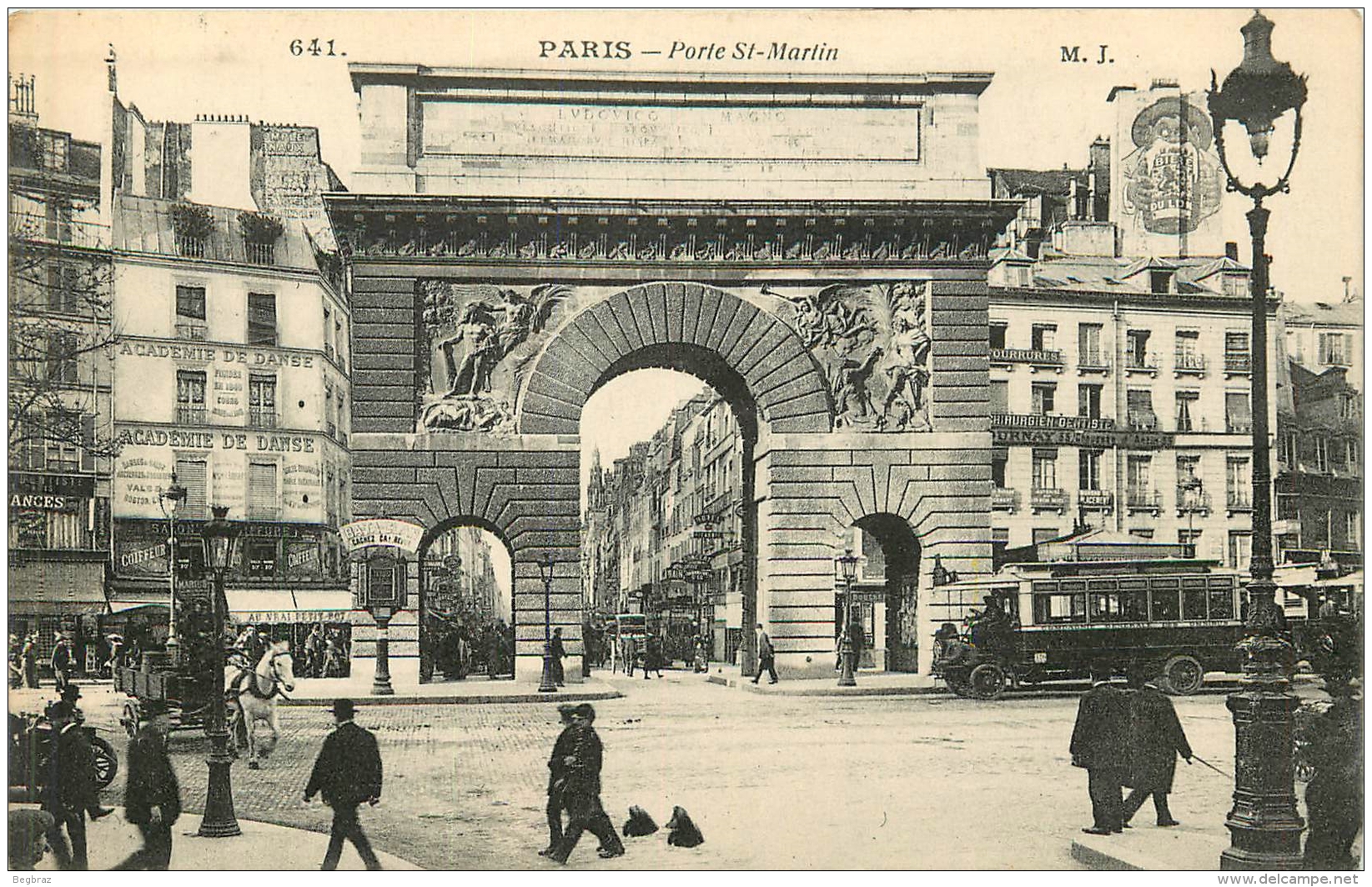 PARIS   PORTE ST MARTIN    AUTOBUS - Arrondissement: 10