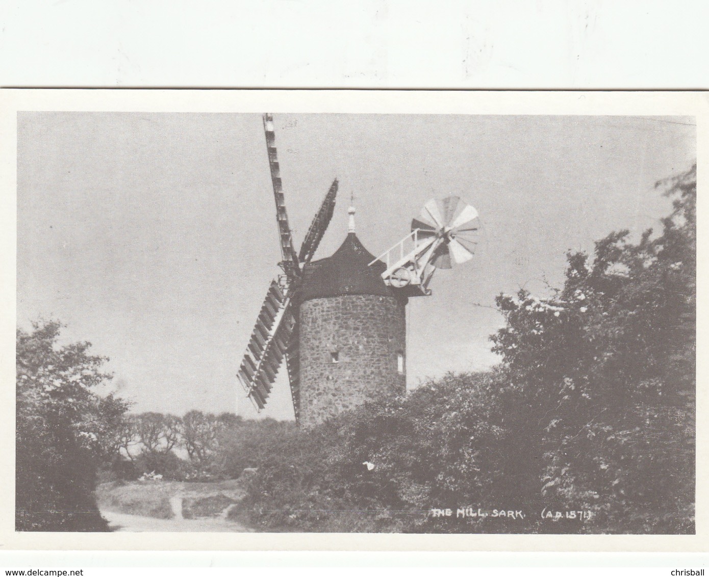 SARK Postcard - Windmill- Unused Mint - Reproduction - Sark