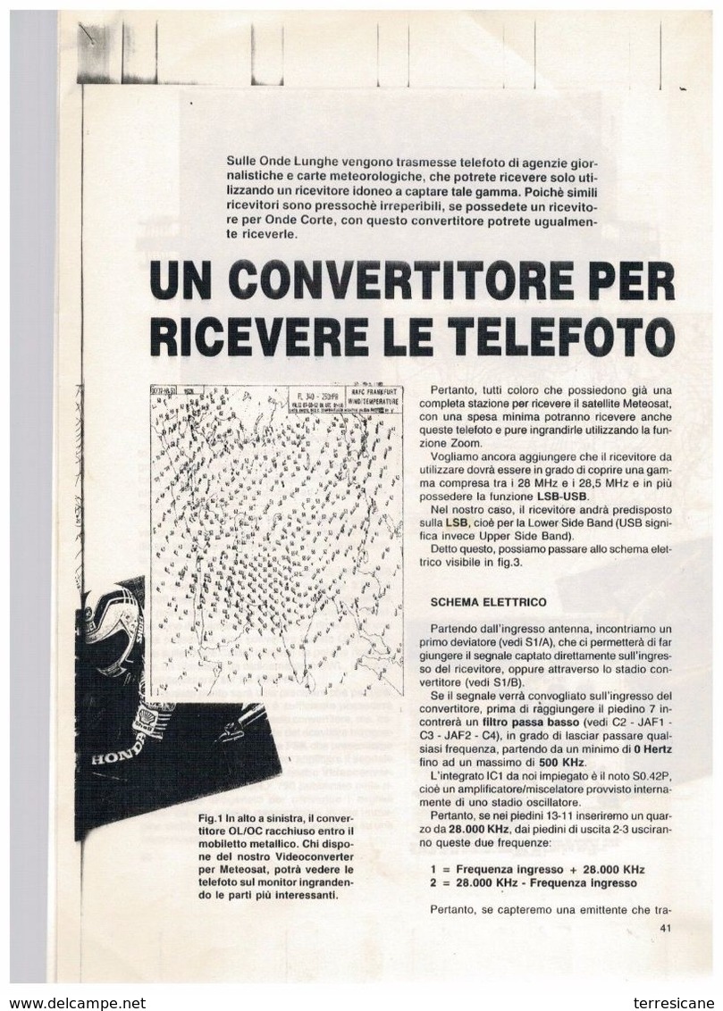 X COMMODORE 64 FOTOCOPIE CONVERTITORE PER RICEZIONE TELEFOTO PROGETTO - Autres & Non Classés