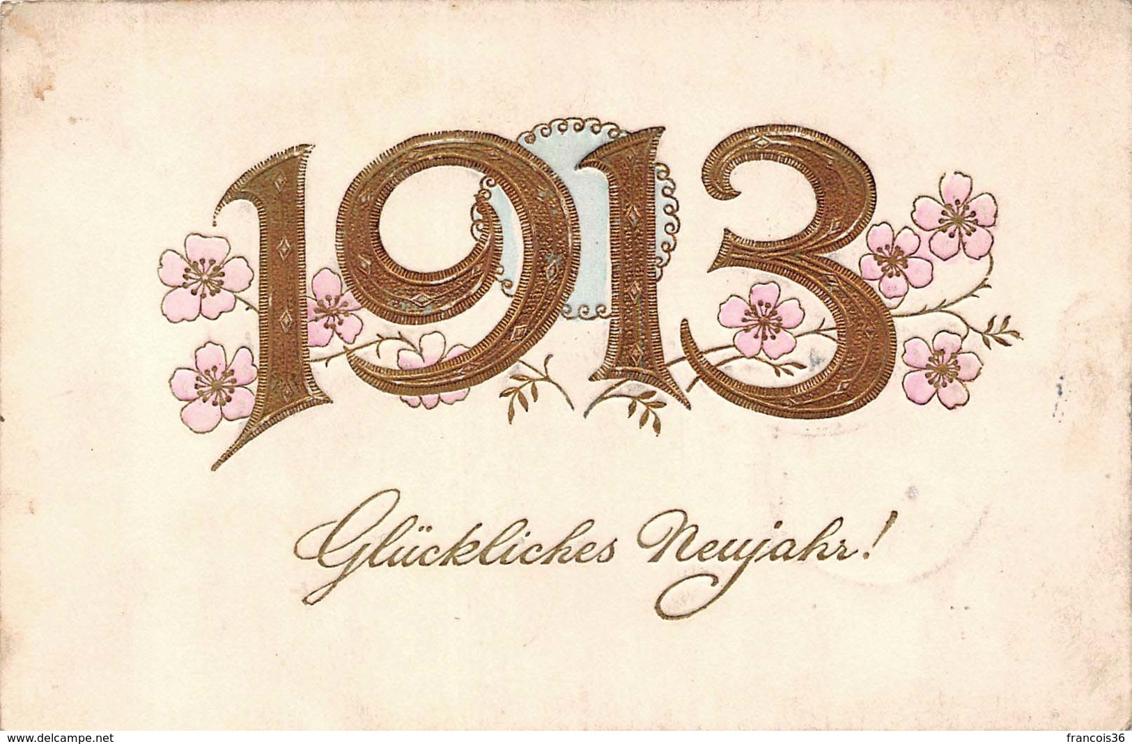 Carte Allemande - Glückliches Neujahr 1913 - Nouvel An - Otros & Sin Clasificación