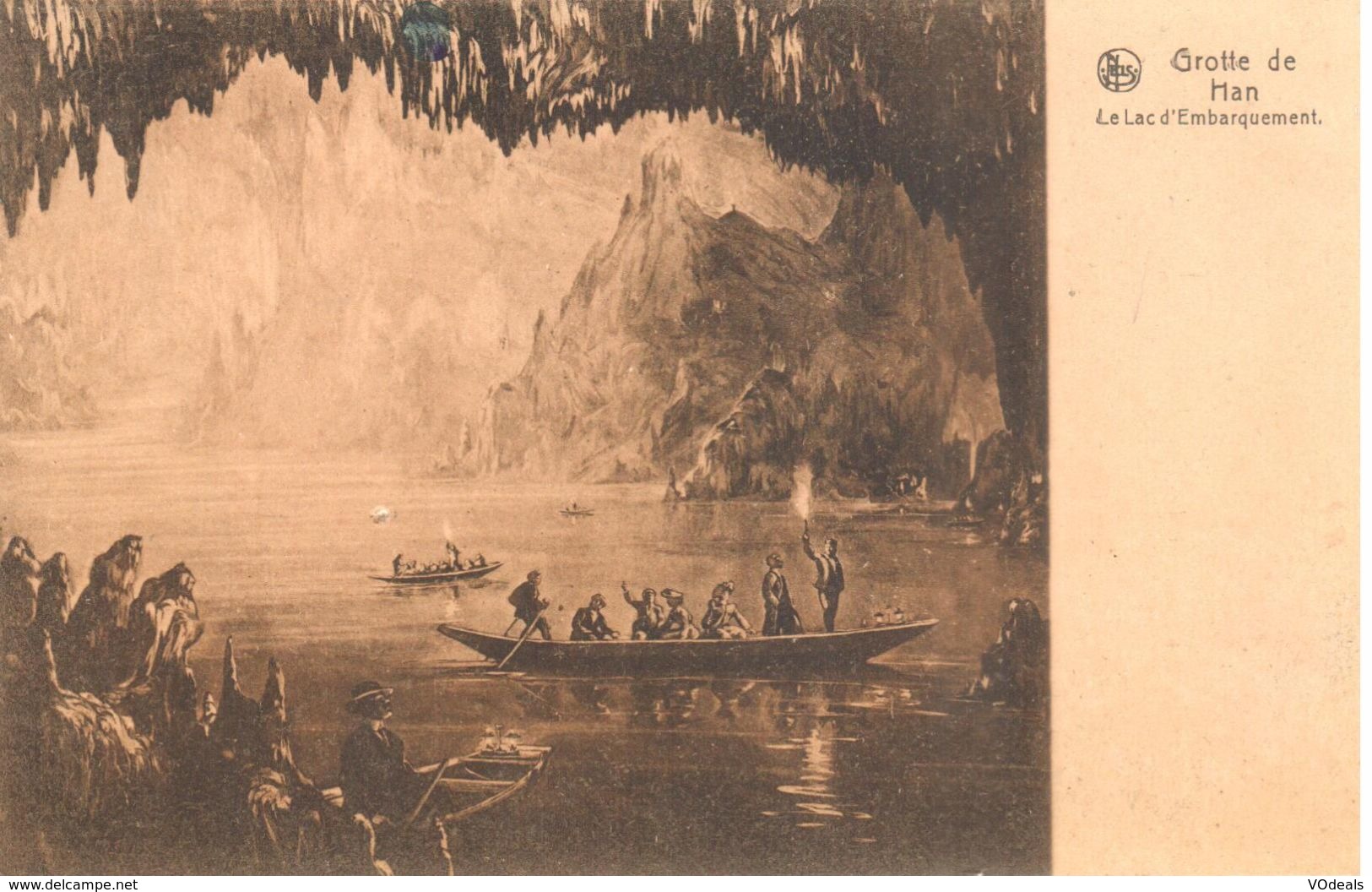 Han-sur-Lesse - CPA -  Grotte De Han - Le Lac D'embarquement - Autres & Non Classés