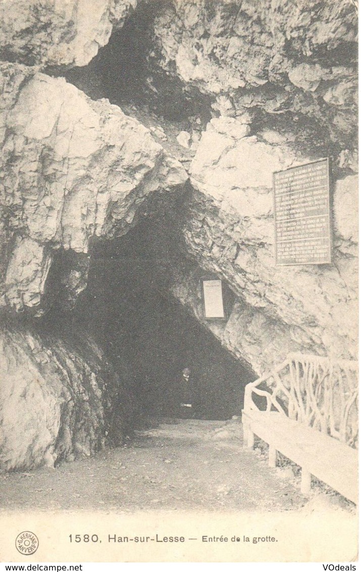 Han-sur-Lesse - CPA -  Grotte De Han - Entrée De La Grotte - Andere & Zonder Classificatie