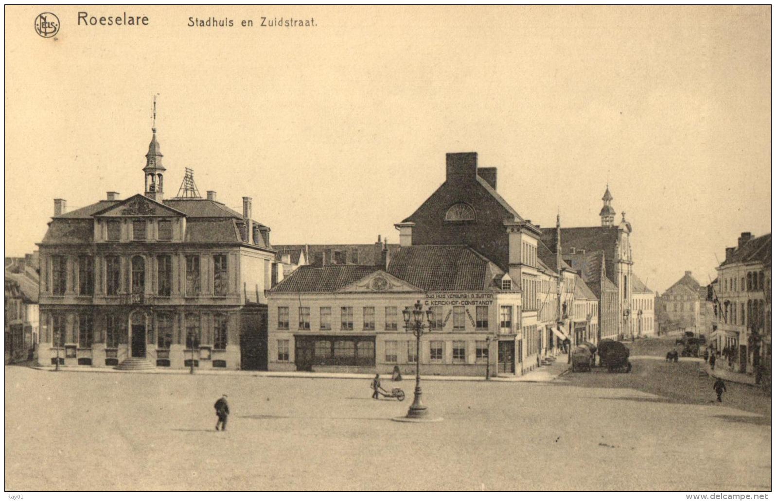 BELGIQUE - ROESELARE -  ROULERS - Stadhuis En Zuidstraat. - Roeselare