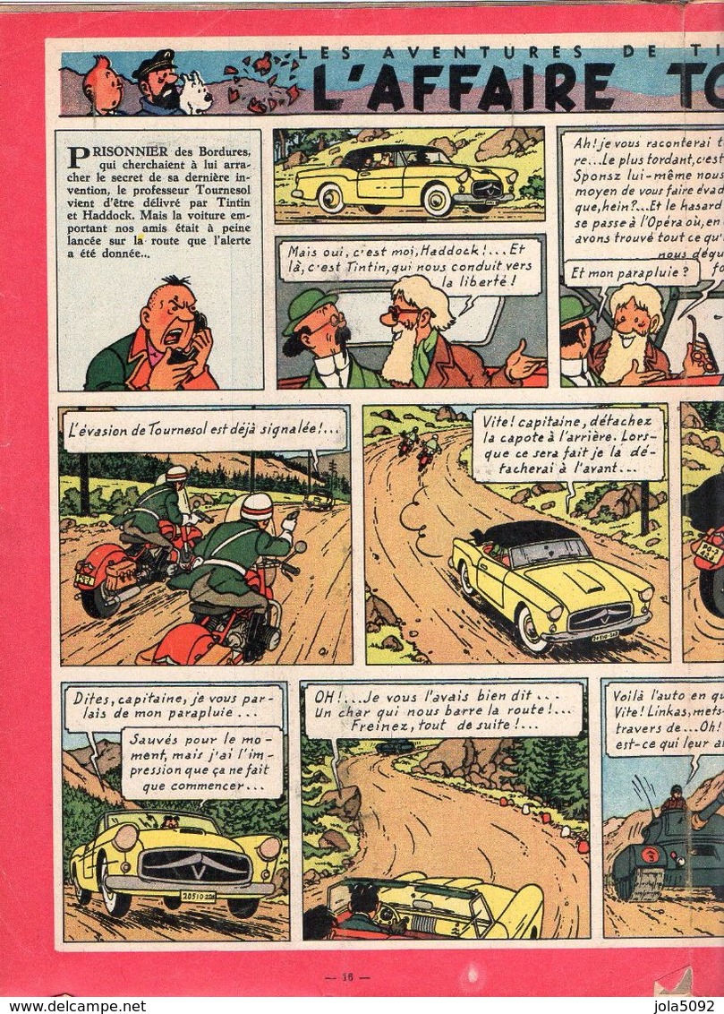 Journal Tintin N°384 - 1er Mars 1956 - Affaire Tournesol - JACOBS - Tintin