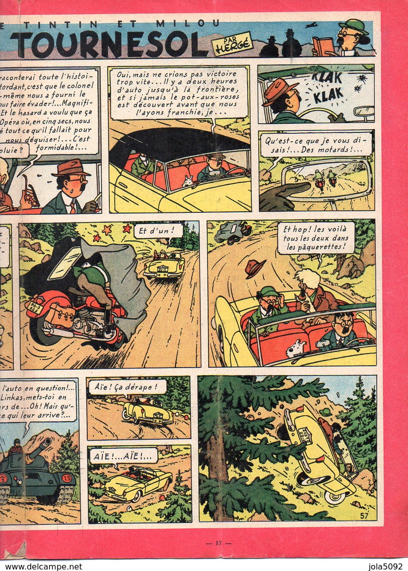 Journal Tintin N°384 - 1er Mars 1956 - Affaire Tournesol - JACOBS - Tintin