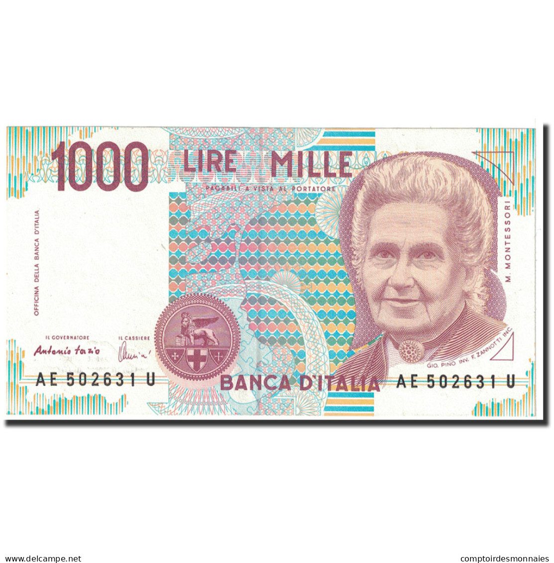 Billet, Italie, 1000 Lire, 1990, Undated, KM:114c, NEUF - 1.000 Lire