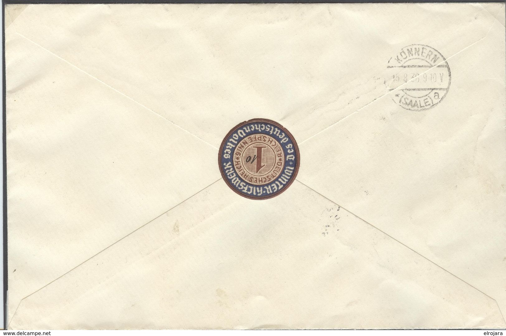 GERMANY Registered Cover With R Label Berlin Olympia Stadion A With Olympic Sheet And Cancel Olympia Stadion - Sommer 1936: Berlin