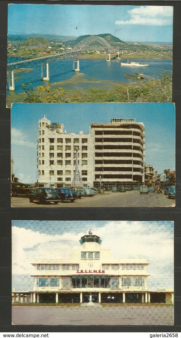 PANAMA To ECUADOR 1956-1965 Years 3 Post Cards - D 195 - Panama
