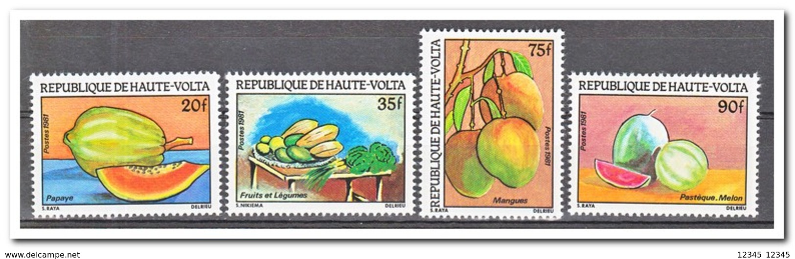 Opper-Volta 1981, Postfris MNH, Fruit - Opper-Volta (1958-1984)