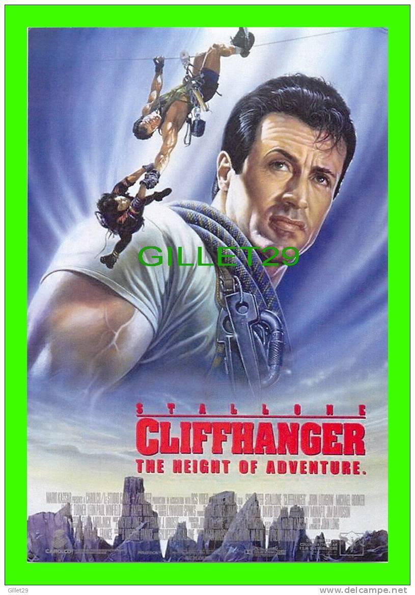 FILM POSTER - CLIFFHANGER, THE HEIGHT OF ADVENTURE - SYLVESTER STALLONE - - Affiches Sur Carte