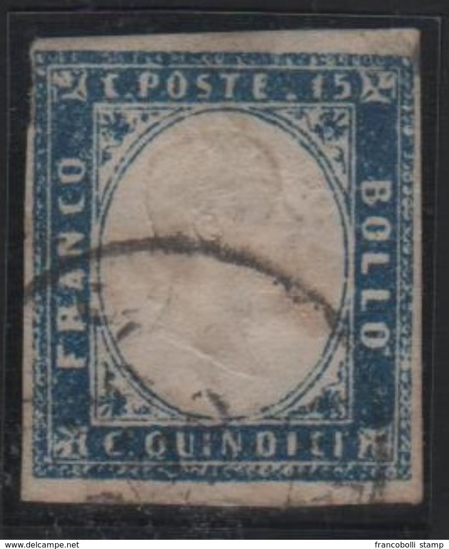 1863 15 C. Azzurro US - Usati