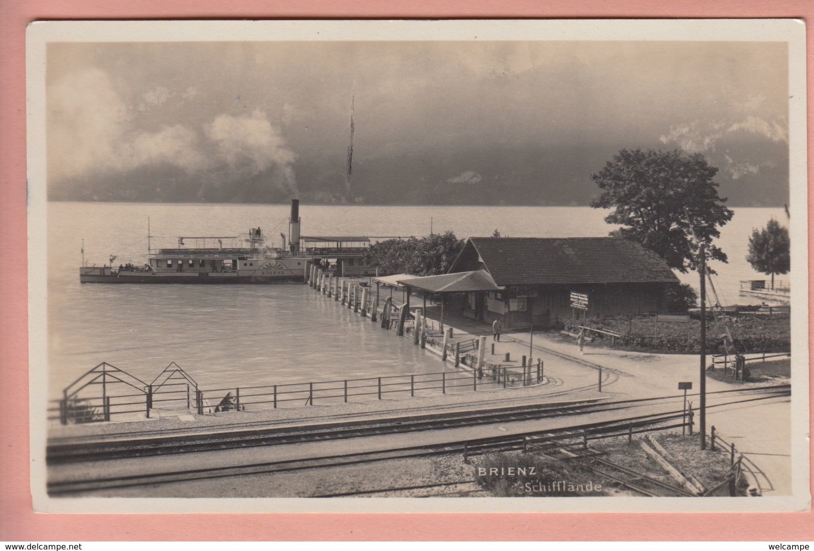 OUDE POSTKAART ZWITSERLAND  - SCHWEIZ -  SUISSE -     BRIENZ - SCHIFFLAENDE - SCHIFF ' BRIENZ ' - Andere & Zonder Classificatie