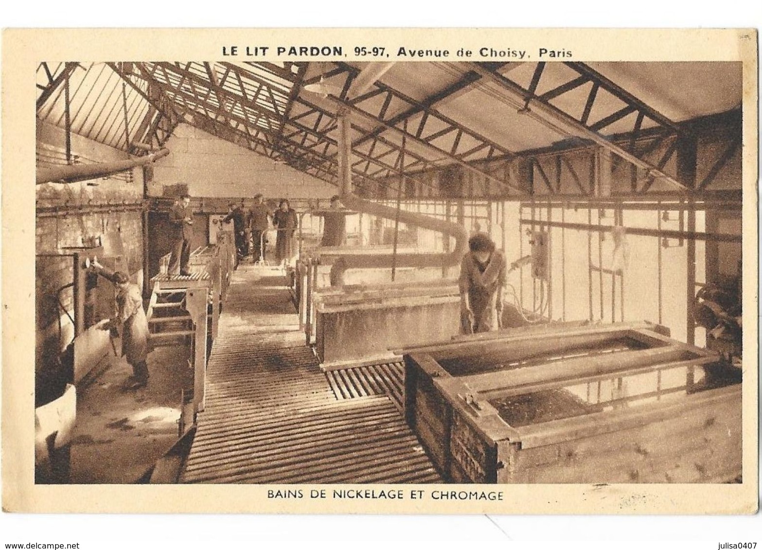 PARIS (75) Le Lit Pardon Avenue De Choisy Intérieur D'usine Animation - Distretto: 13