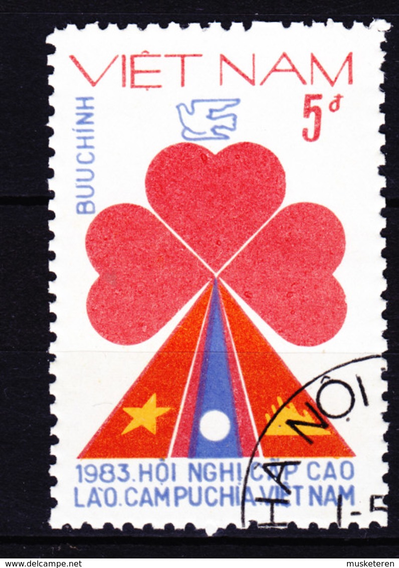 Vietnam 1983 Mi. 1307      5 D Gipfelkonferenz Von Vietnam, Laos Und Kambodscha - Vietnam