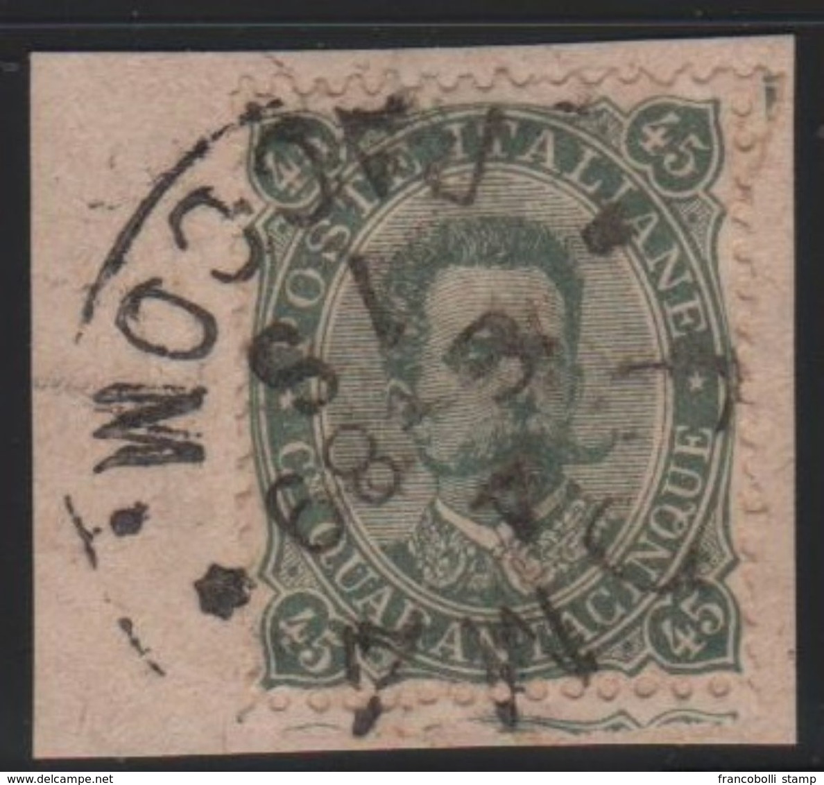 1889 Umberto 45 C.  Us Su Frammento SPL - Used