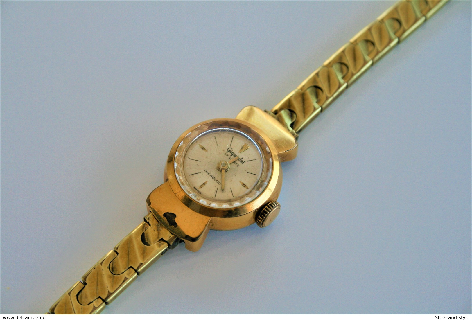 Watches : GIGANDET GENEVE LADIES HAND WIND Incabloc HIPSTER COCKTAIL - Original - Swiss - Running - Excelent Condition - Orologi Moderni