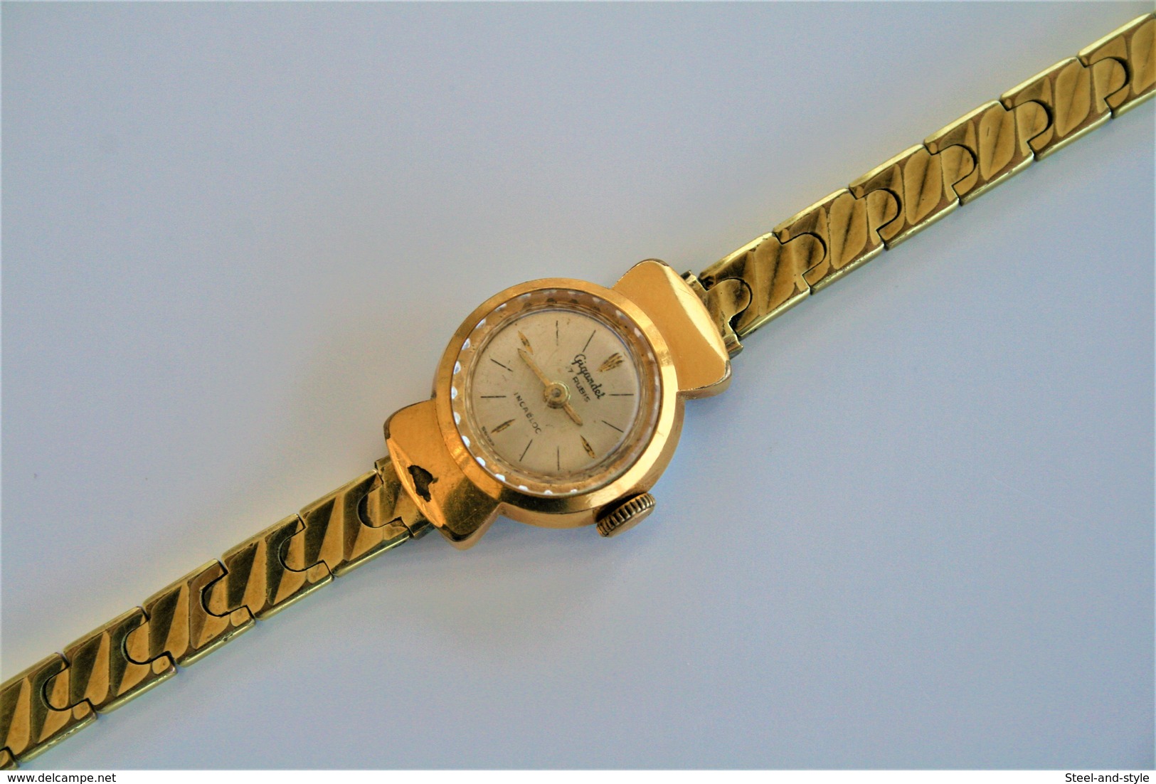 Watches : GIGANDET GENEVE LADIES HAND WIND Incabloc HIPSTER COCKTAIL - Original - Swiss - Running - Excelent Condition - Orologi Moderni