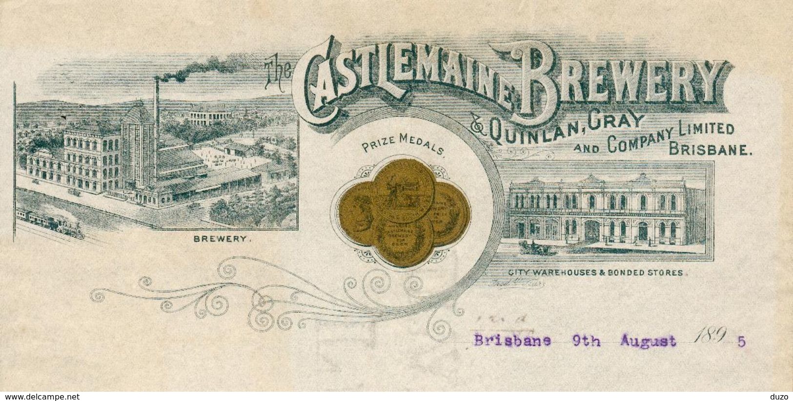 Australie -  Brisbane 1895 - Castlemaine Brewery & Quinlan.Gray And Company Limited Brisbane. - Australie