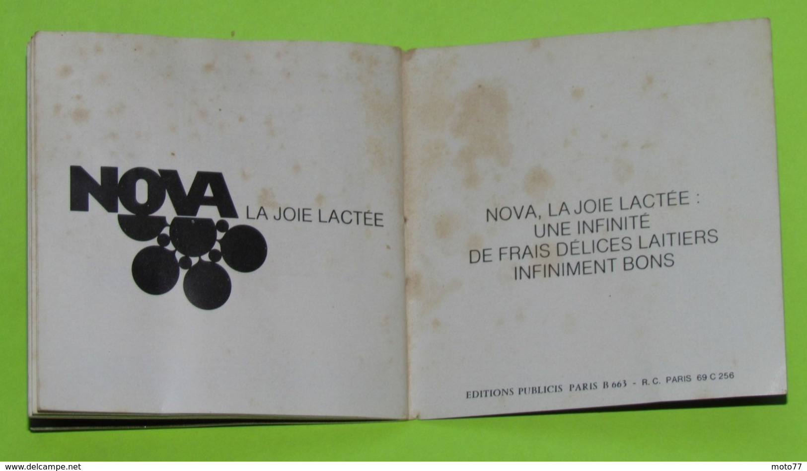 Rare le TRES PETIT Album collecteur images vignettes - Fromagerie NOVA - l'Aventure de l'Espace - incomplet - vers 1969