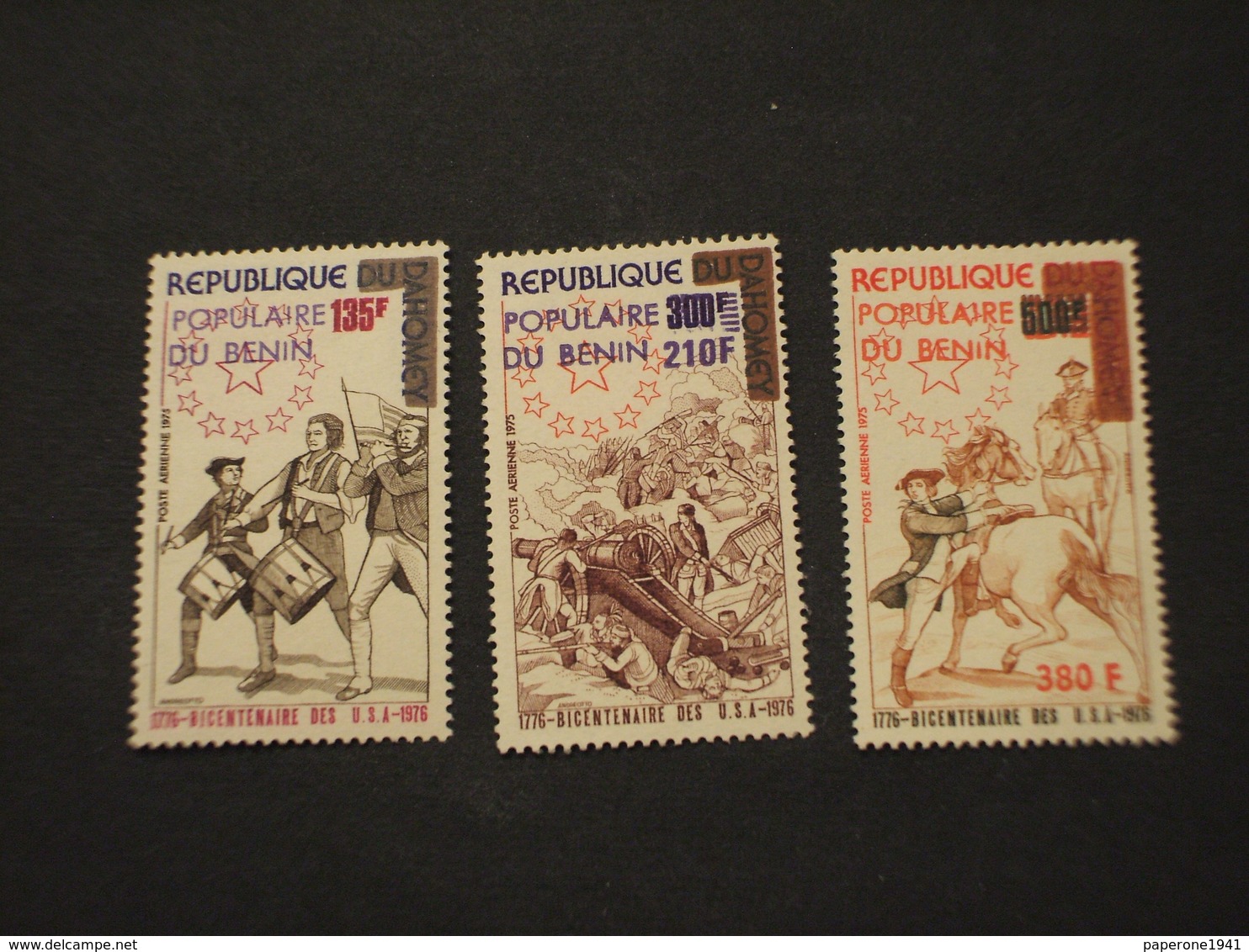 BENIN - P.A. 1976 INDIPENDENZA/PITTURE  3 VALORI - NUOVI(++) - Benin – Dahomey (1960-...)