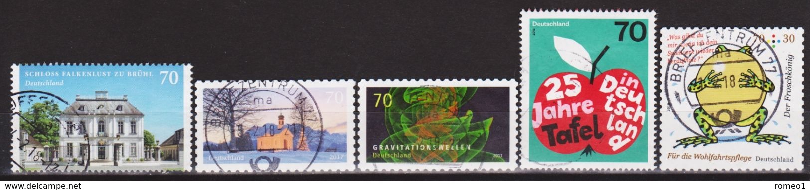 2018: Bund Mi.Nr. 3346, 3354, 3356, 3361 + 3364 Gest. (d029) / Allemagne Y&T No. ? Obl. - Used Stamps