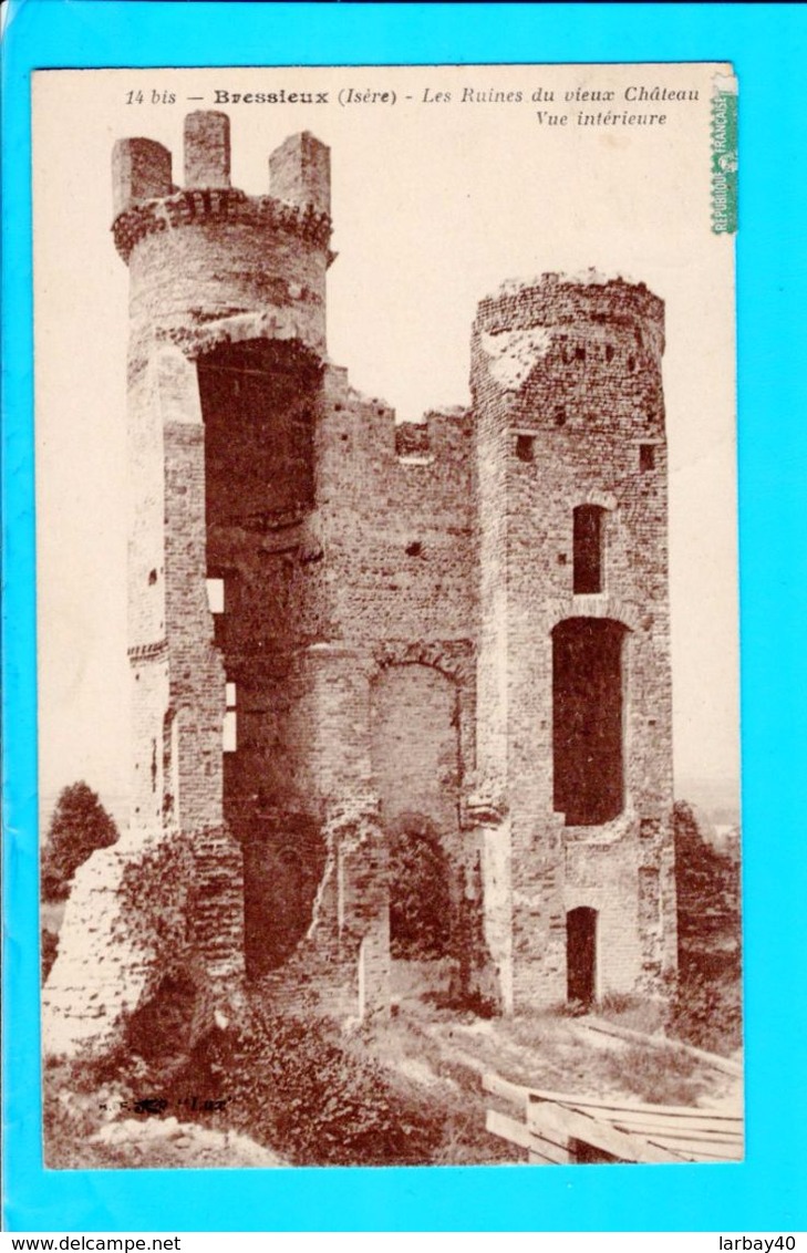 Cpa Carte Postale Ancienne   - Bressieux Ruines Du Chateau - Bressieux