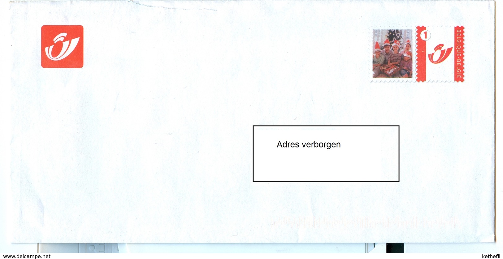 PAP Filatelistische Dienst SERVICE PHILATELIQUE Met Gepersonaliseerde Postzegel "Kerst" Avec Timbre PERSONNALISE "NOEL" - Enveloppes-lettres