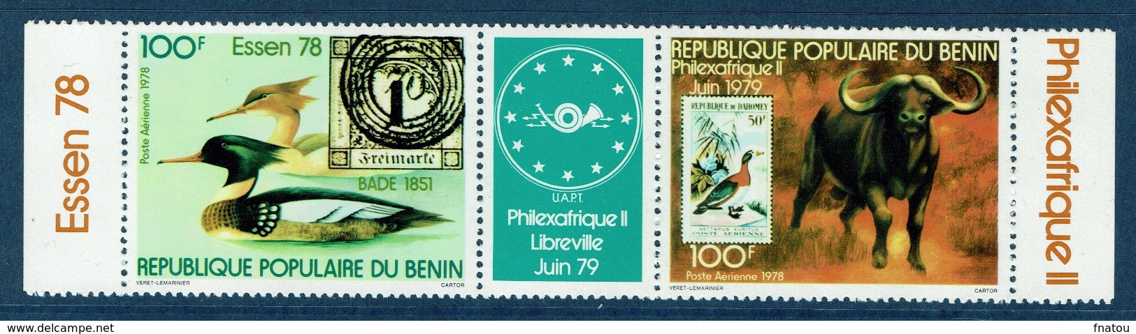 Benin, Philexafrique II 79 And Essen 78, 1978, MNH VF - Benin – Dahomey (1960-...)