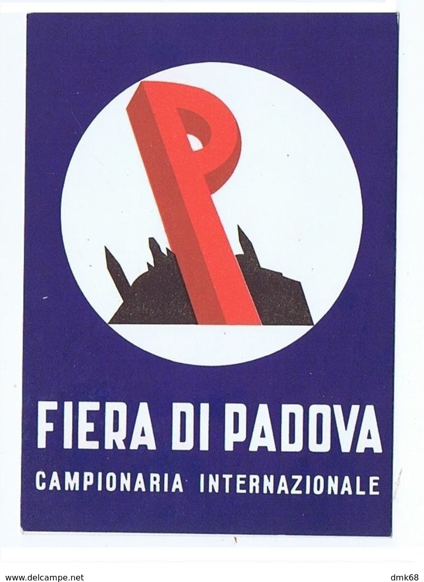 PADOVA - FIERA CAMPIONARIA INTERNAZIONALE - 14 GIUGNO 1959 ( 716 - Padova (Padua)