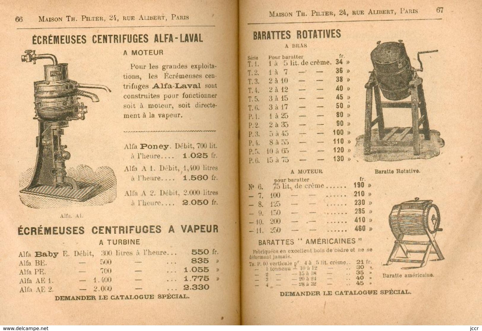 Catalogue Machines Agricoles - Maison Pilter - Paris - 1907