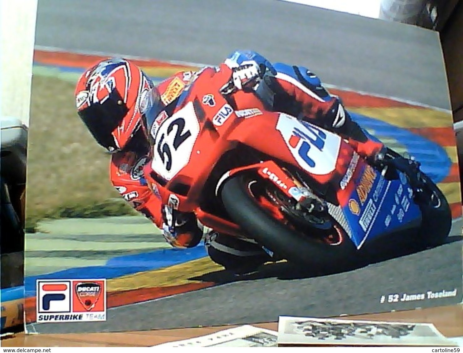 MOTO GP CORSA PILOTA 52 JAMES TOSELAND DUCATI 999 MAXI CARD 21X15 N2006 GN21558 - Motociclismo