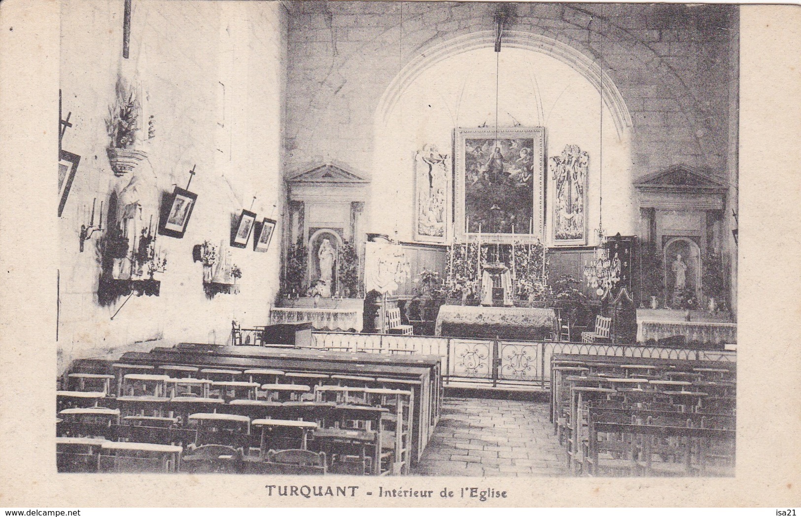 CPA TURQUANT Intérieur De L'église - Sonstige & Ohne Zuordnung