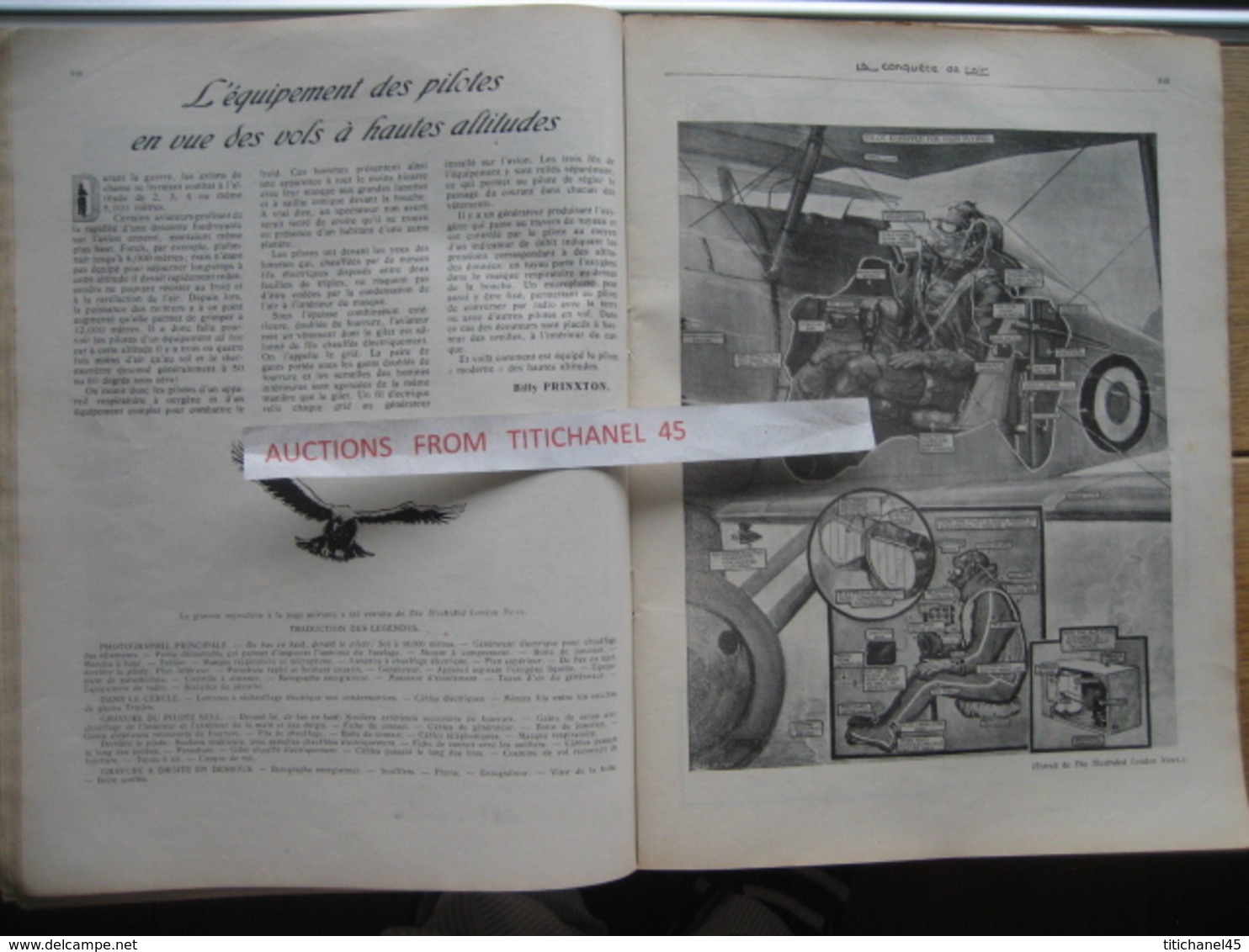 LA CONQUETE DE l'AIR 1929 n°12 - OCHS - CONGO- MINERVA- SABCA - FOKKER "F. 32" - JUNKERS "G. 38"-CAPRONI "97 R"