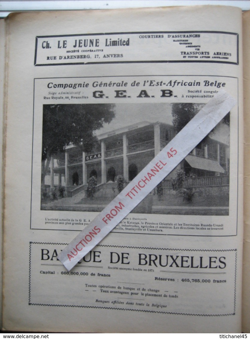 LA CONQUETE DE l'AIR 1929 n°12 - OCHS - CONGO- MINERVA- SABCA - FOKKER "F. 32" - JUNKERS "G. 38"-CAPRONI "97 R"