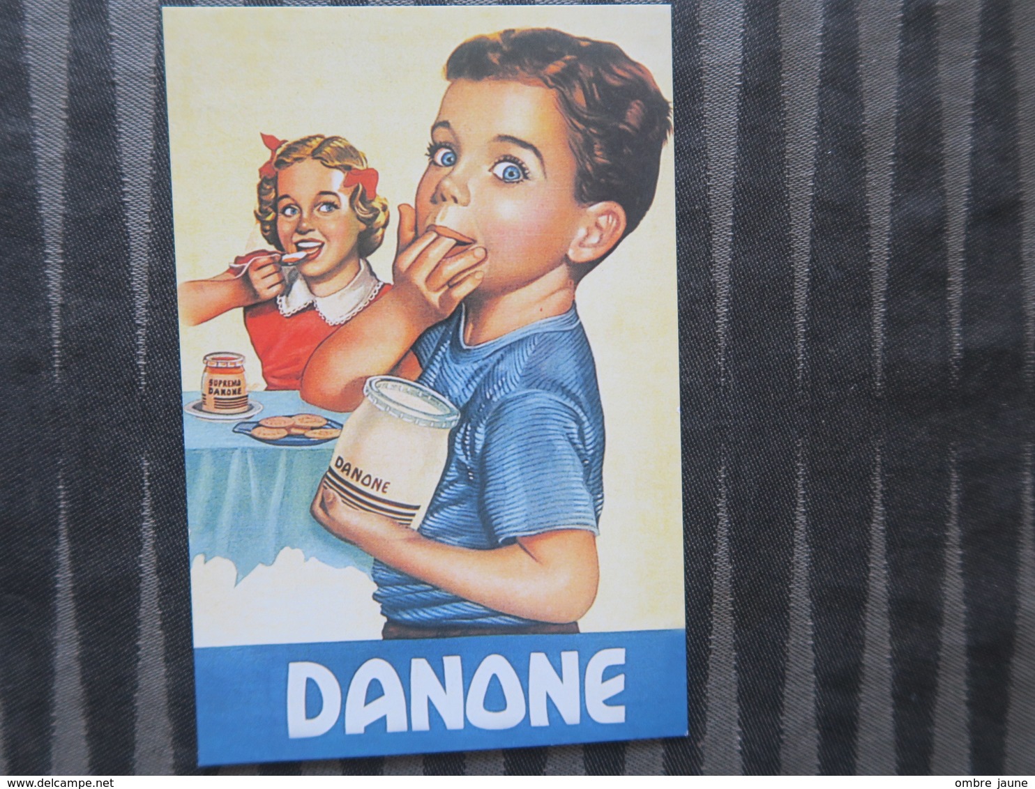 TI - CARTE PUBLICITAIRE - REPRODUCTION D'AFFICHE  - DANONE - Publicité