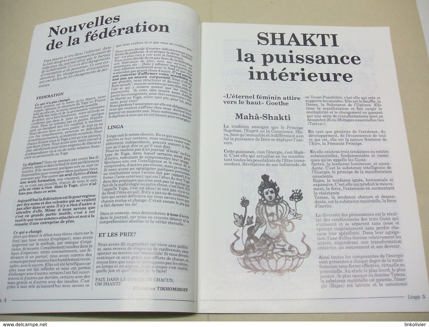 LINGA N° 35 Sept/Déc 1991 Revue De La Fédération Des Yoga Traditionnels - Sport