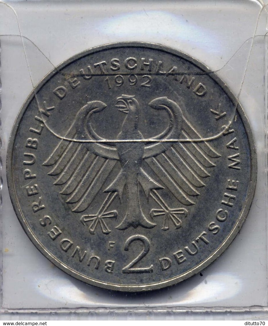 2 Deutsche Mark 1992 - F - 2 Marchi