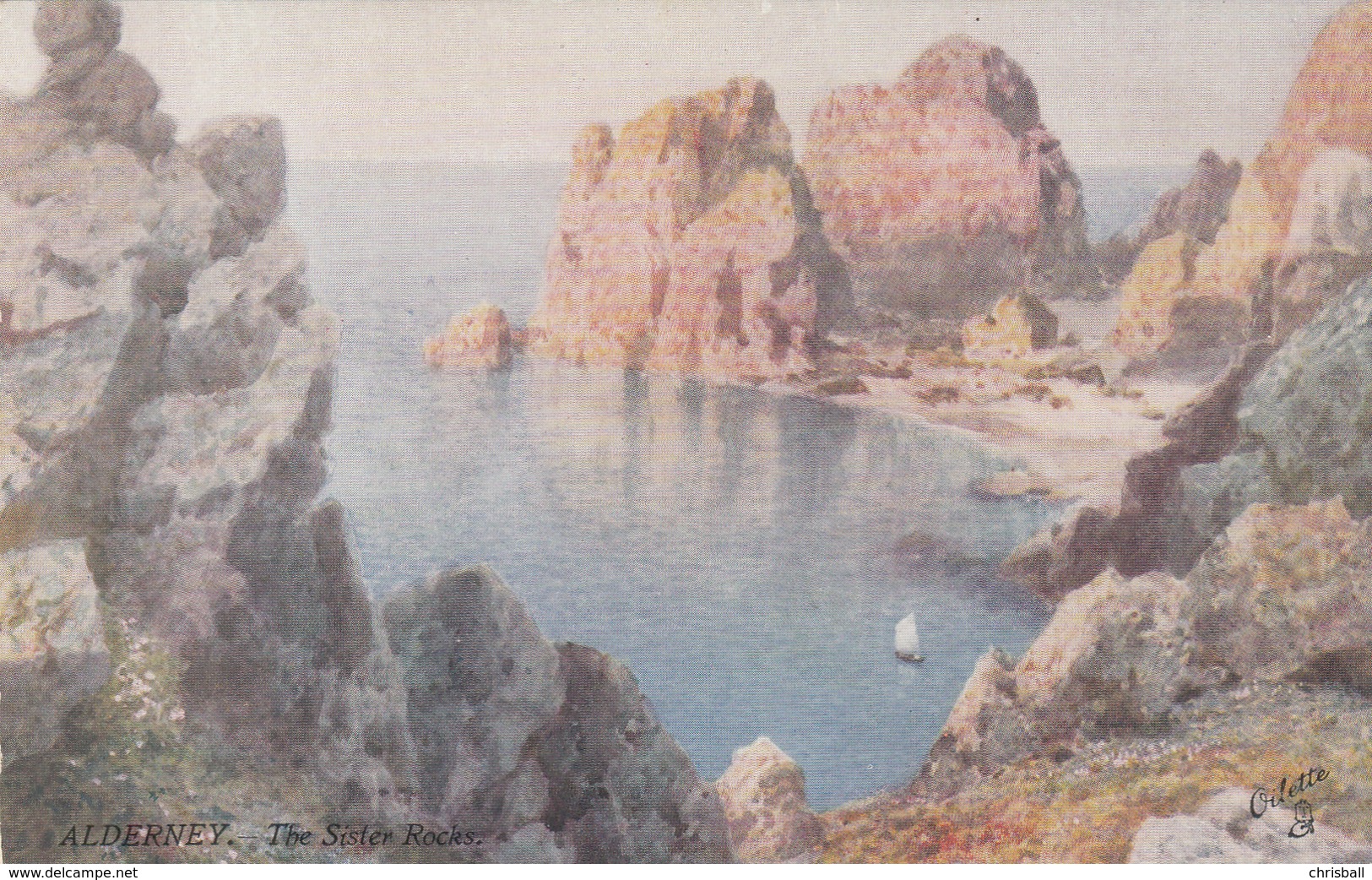 Alderney Postcard - The Sister Rocks- Unused Mint - Alderney