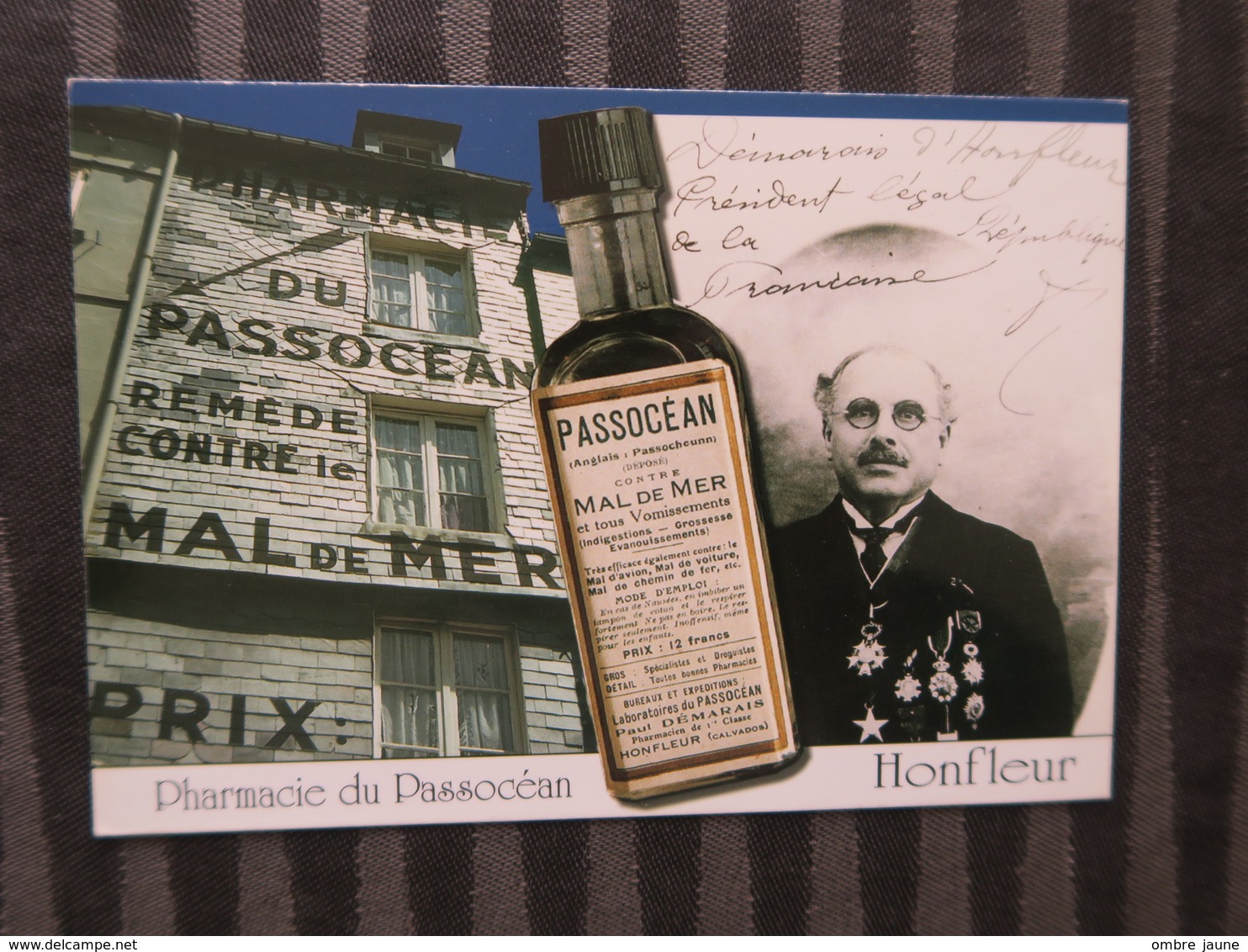 TI - CARTE PUBLICITAIRE - REPRODUCTION D'AFFICHE  - PHARMACIE DU PASSEOCEAN - HONFLEUR - Werbepostkarten