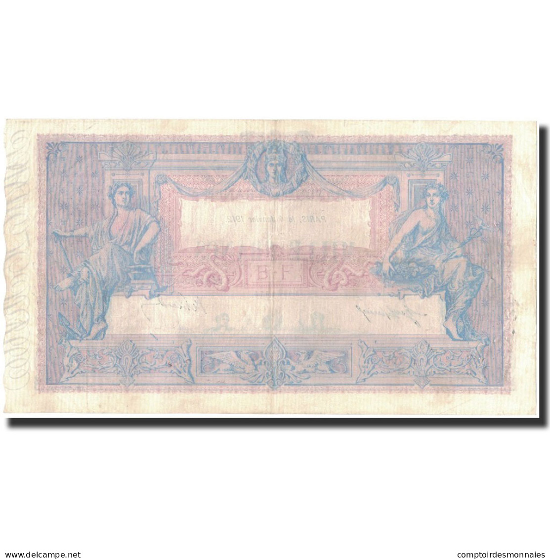 France, 1000 Francs, 1912. 01. 04, TTB, Fayette:36.26, KM:67g - 1 000 F 1889-1926 ''Bleu Et Rose''