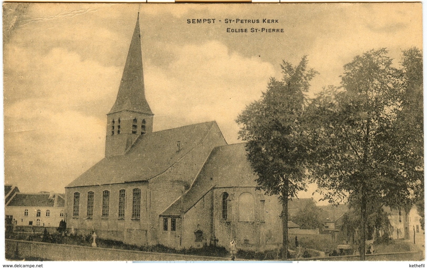 Zemst - Sempst - St-petrus Kerk - Eglise St-Pierre Voor WO I - Zemst