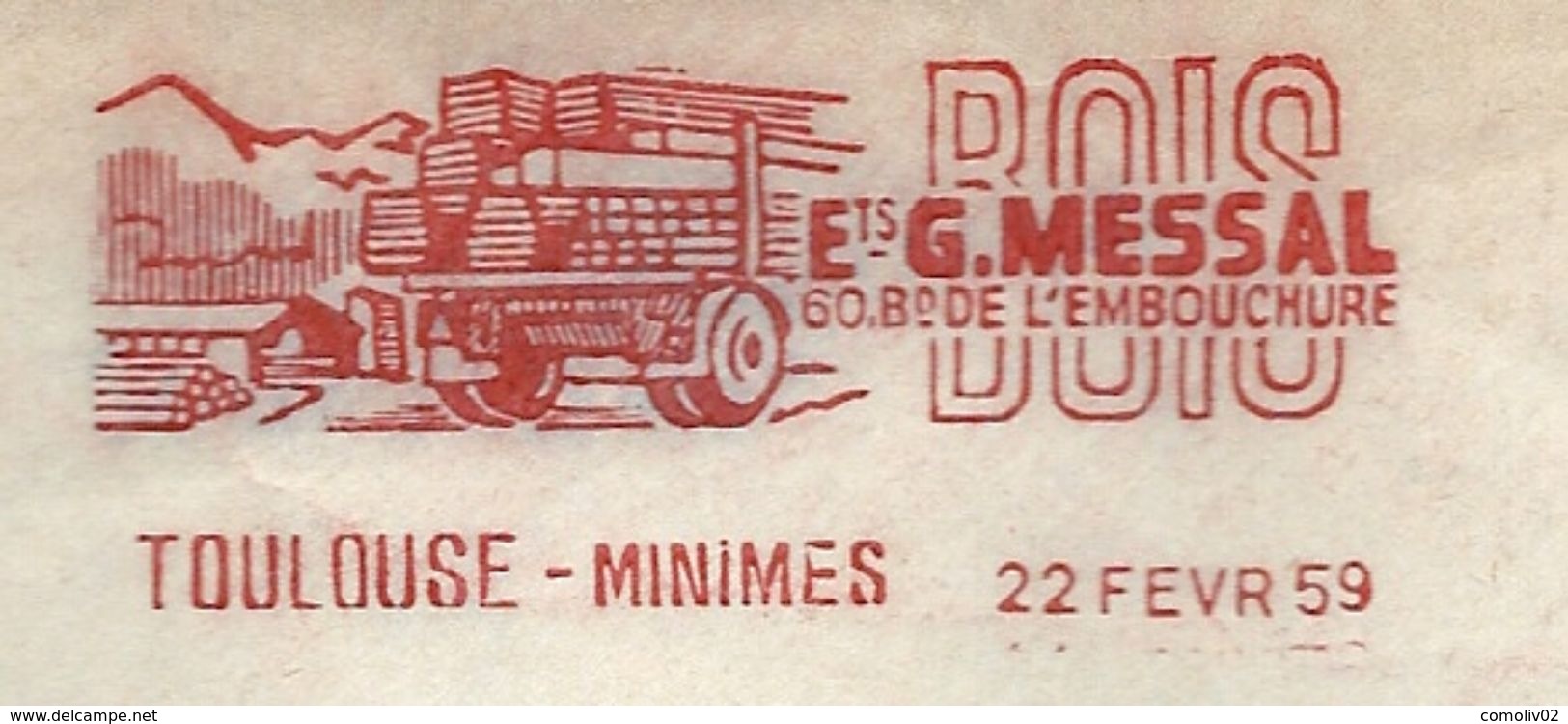 EMA - Toulouse Minimes. Ets MESSAL // BOIS . 1959 - EMA (Printer Machine)