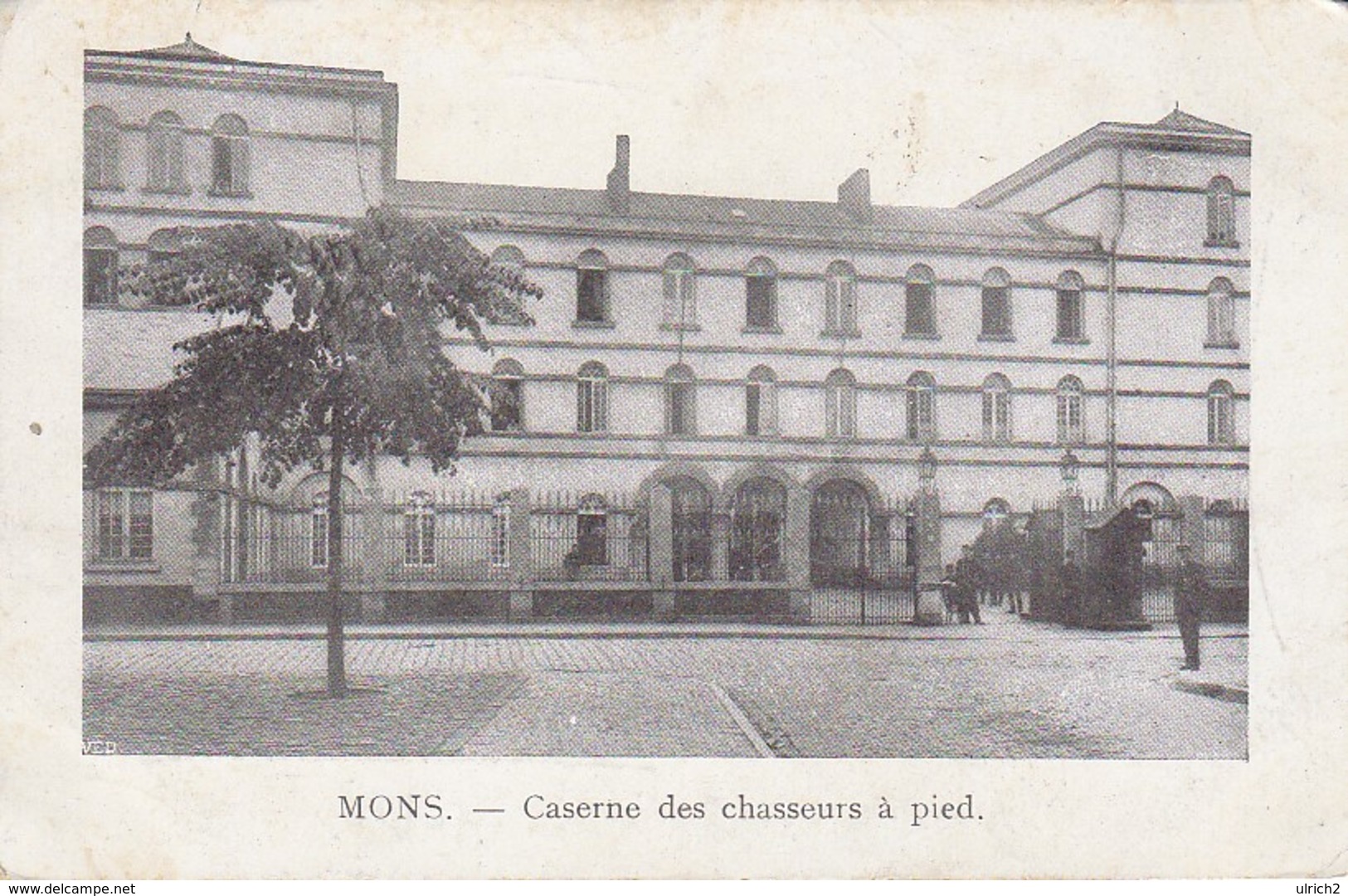 AK Mons - Caserne Des Chasseurs à Pied - Feldpost Rekr. Depot - 1915 (33057) - Mons